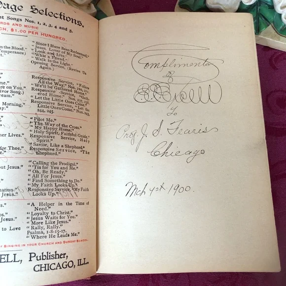 1900 Antique Book:  Make His Praise Glorious for the Sunday School and Church - Picture 2 of 10